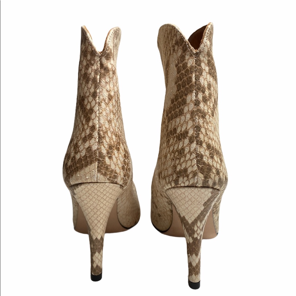 Paris Texas Python-Embossed Leather Ankle Boots 6 - image 4